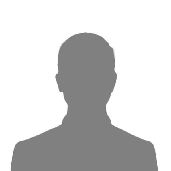 gray silhouette of a man on a white background