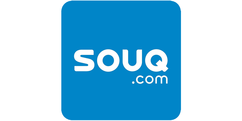Souq.com souq blue white logo white title