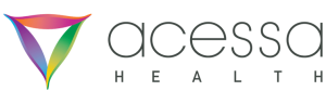 Acessa health colorful black logo title