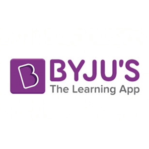 Byjus the learning app logo title white