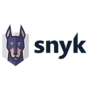 snyk logo with dog and black title