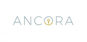 Ancora logo gray title gold
