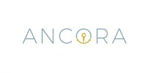 Ancora logo gray title gold