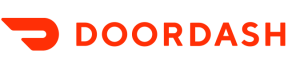 Doordash red logo title