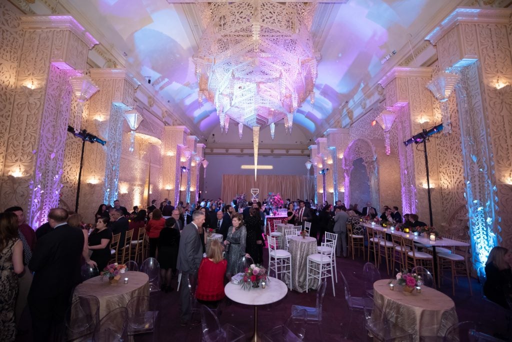 ornate banquet hall