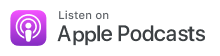 listen on apple podcasts purple logo title