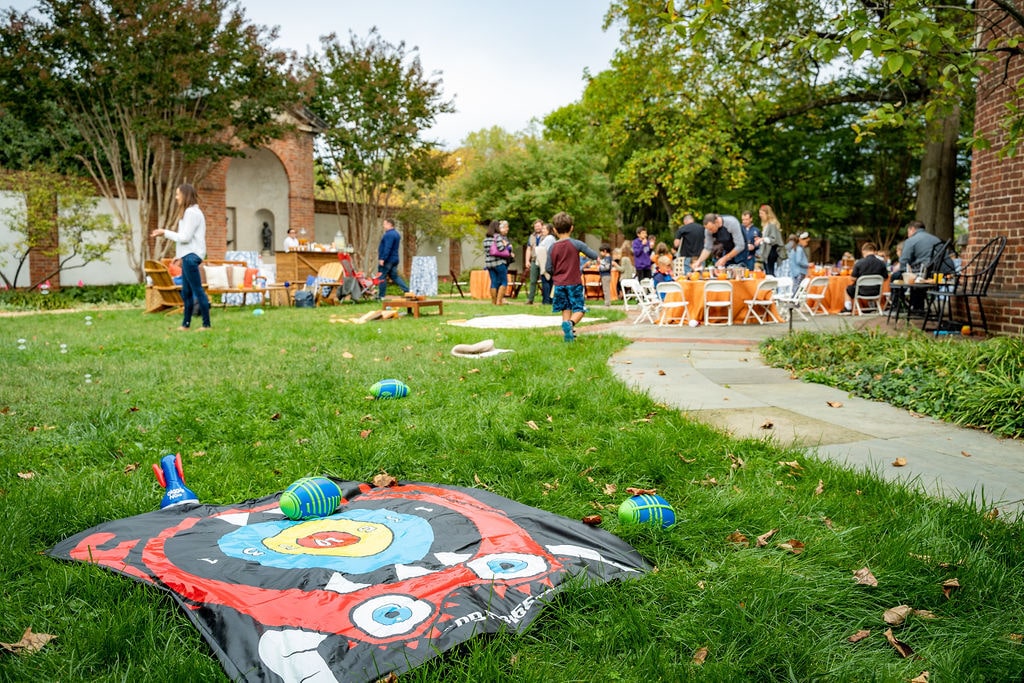 people at a garden party